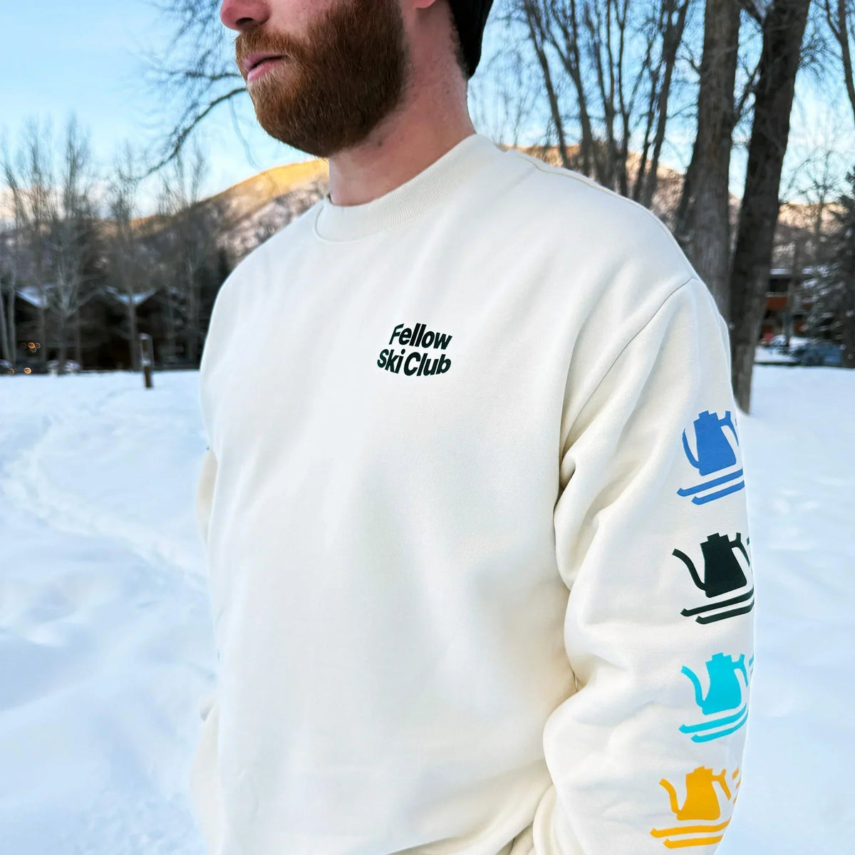 Fellow Ski Club Crewneck - Fellow Ski Club Crewneck - Ecru / L | Fellow