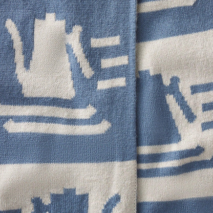 Fellow Ski Club Scarf - Fellow Ski Club Scarf - Ecru + Blue | Fellow