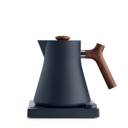RETAIL & CX ONLY - Corvo EKG Electric Kettle - RETAIL & CX ONLY - Corvo EKG Electric Kettle - Stone Blue + Walnut | Fellow