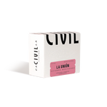White box of La Union Blend by Civil Coffee Store on a plain background.