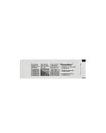 A white Fellow Series 1 Water Hardness Test Strip with text and a black mineral levels chart.